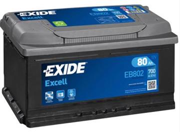 Autobaterie Exide Excell 80Ah 700A