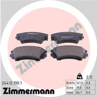 Přední brzdové desky Opel Insignia A, 1605186, 1605232, 1605434