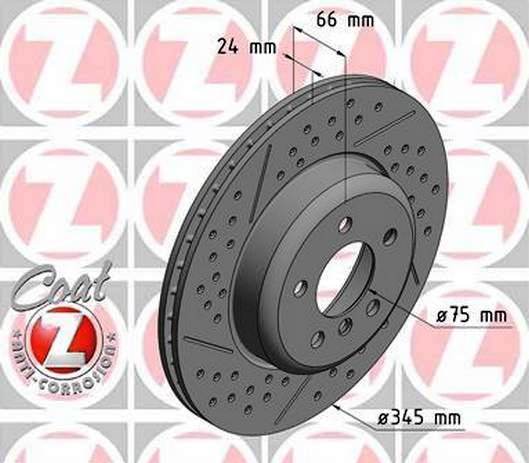 Vrtaný, drážkovaný přední brzdový kotouč Bmw 1 F20, 3 F30, F31, F34, 4 F32, F82 Gran Coupe