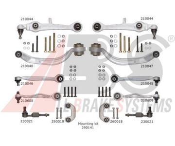 Sada ramen přední nápravy Audi A4, A6, Passat 8D0498998, 4D0407151P