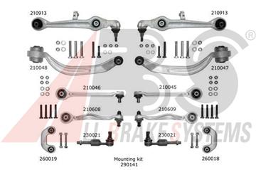Sada ramen přední nápravy Škoda, Audi, VW, Seat, 4F0498530
